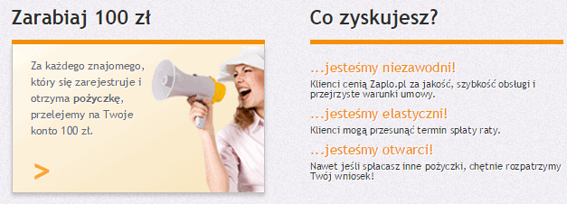 Zaplo.pl   Szybkie Pozyczki do 4000 zl program polecen